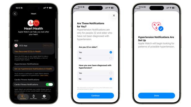 So wird die Bluthochdruckwarnung aktiviert.