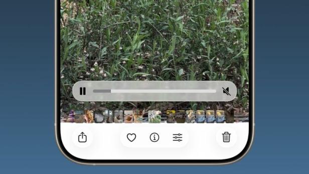Die neue Darstellung in der Fotos-Apps.