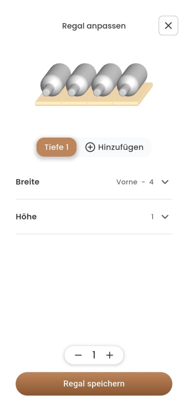 Screenshot Oeni 3D-Regal