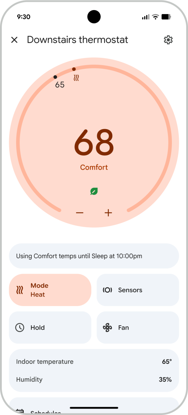Screenshot der neuen Google-Home-App