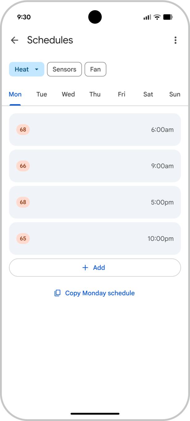 Screenshot der neuen Google-Home-App