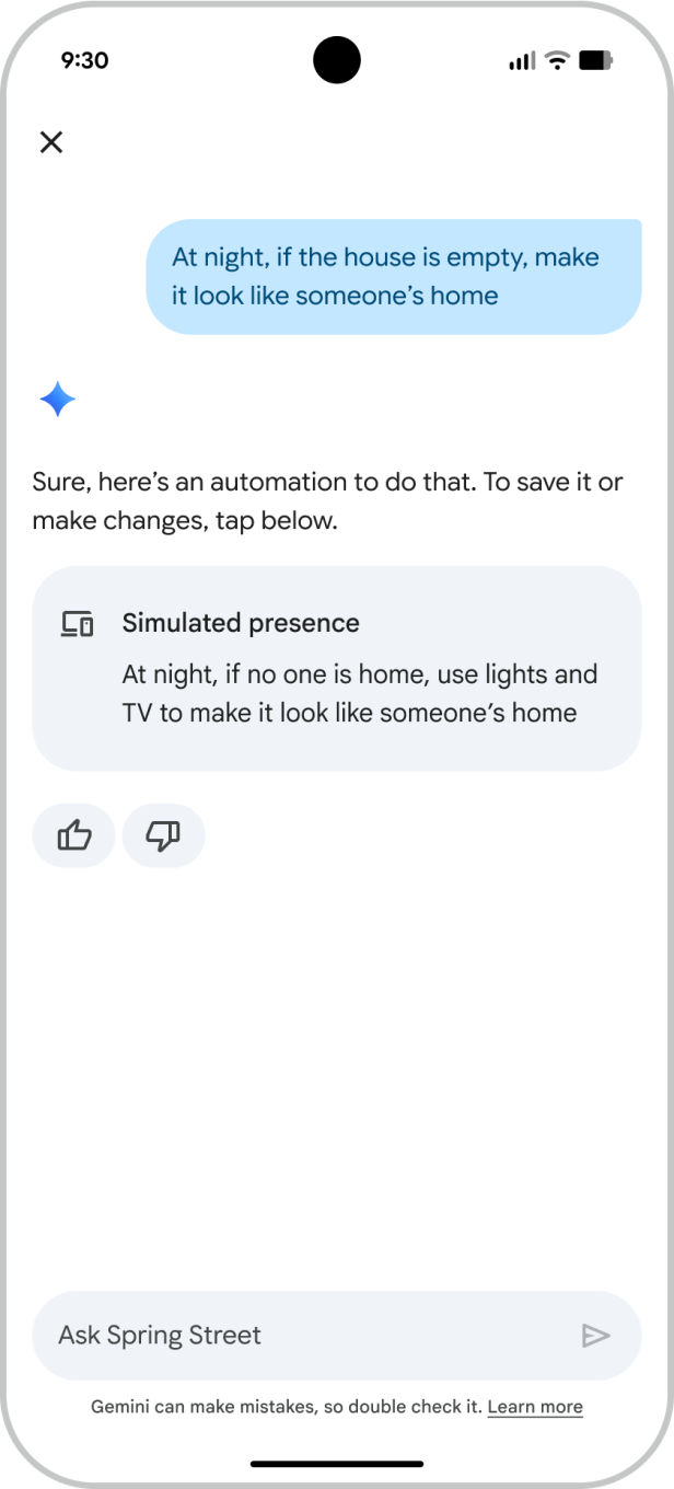 Screenshot der neuen Google-Home-App