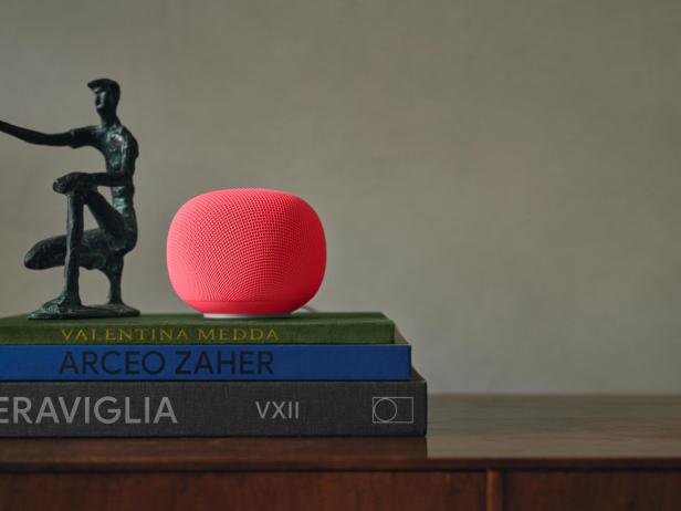 Neuer Google Home Lautsprecher in Rot