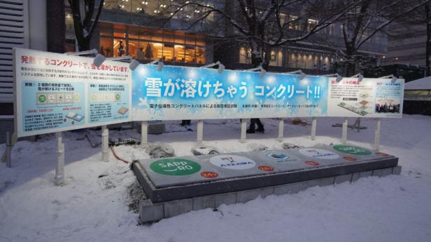 Beheizte Gehwegplatten