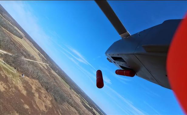 Lumberjack: Testabwurf der Nutzlast