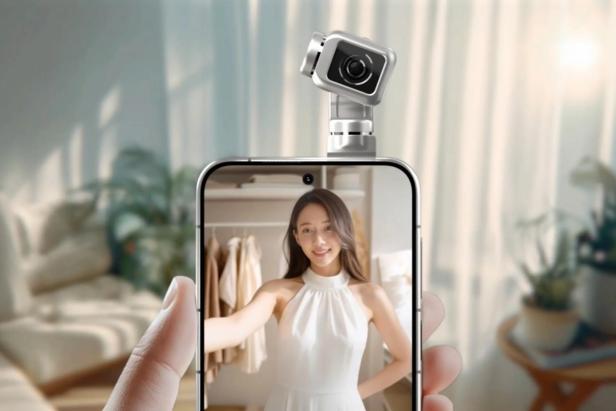 Honor Robot Phone als Gimbal für Selfies