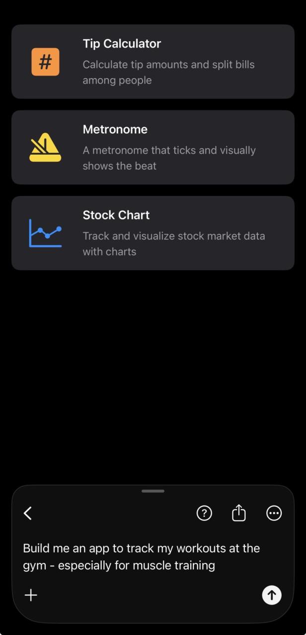 Beispiel-Apps der Bitrig-App