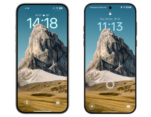 iOS 26 auf einem iPhone (links) vs. ColorOS 16 auf dem Oppo Find X9 Pro