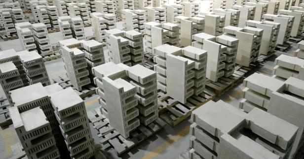 So sehen die Ziegel der Rondo Heat Battery aus