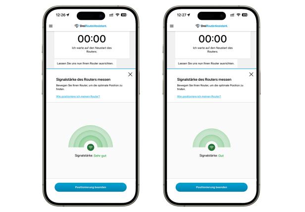 So sieht die RouterAssistant-App von Drei aus.