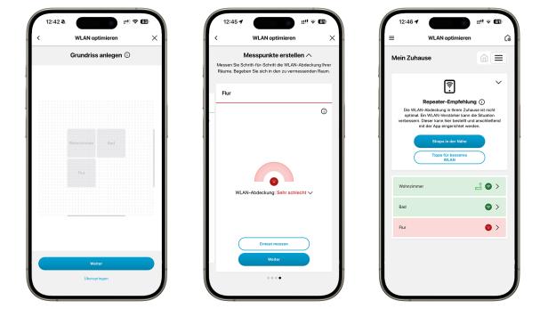 So sieht die RouterAssistant-App von Drei aus.