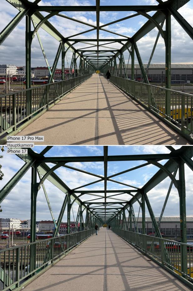 iPhone 17 Pro Max vs iPhone 17 - Fotovergleich mit der Hauptkamera