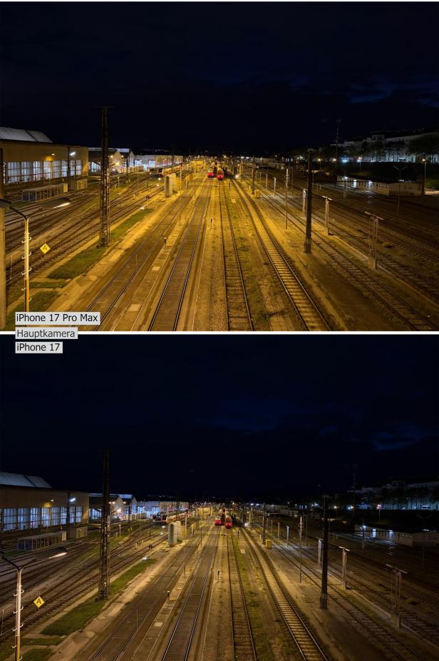 iPhone 17 Pro Max vs iPhone 17 - Fotovergleich mit der Hauptkamera