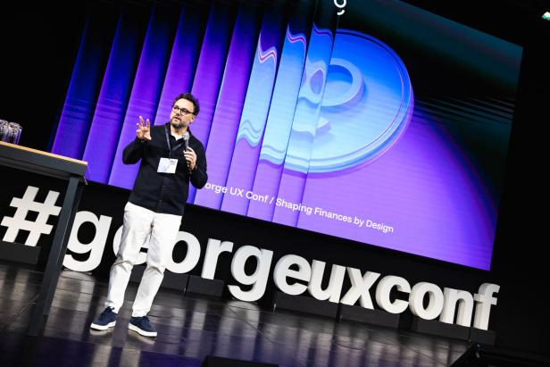 Maurizio Poletto, Chief Platform Officer der Erste Group bei der Eröffnung der "George UX Conf 2025"