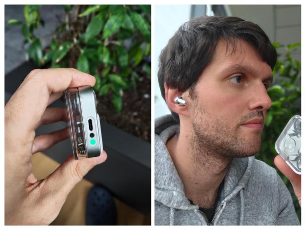 Grünes Licht bedeutet: Mikro ist an.