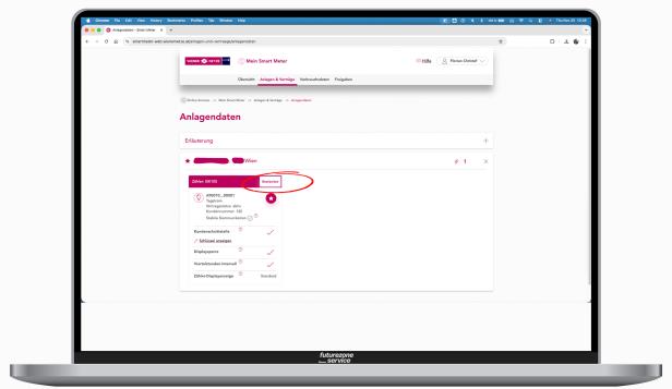 So aktiviert man beim Smart Meter den 15-Minuten-Takt.