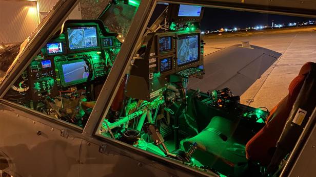 Das Cockpit der OA-1K Skyraider II 