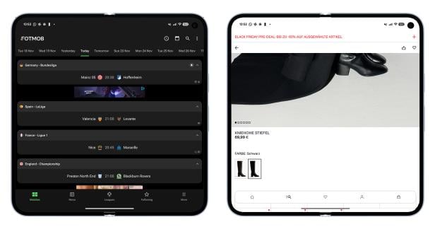 Screenshot mit dem Google Pixel 10 Pro Fold