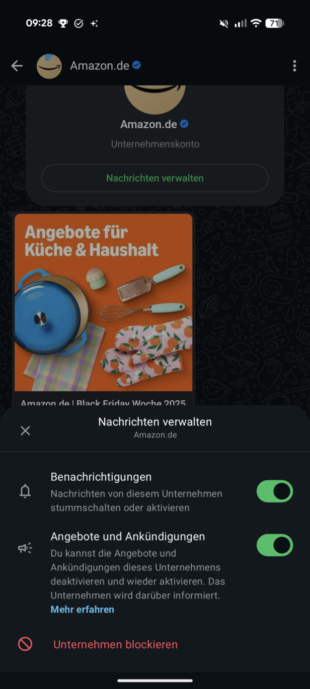 So kann die Werbung in WhatsApp deaktivieren