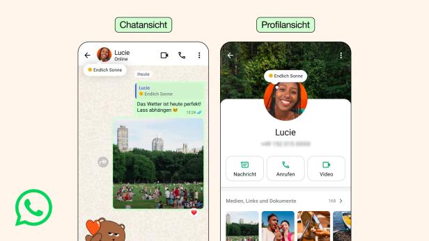 Neue Ansicht für WhatsApp-Profil