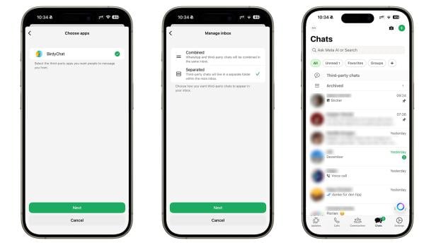 So sehen die Drittanbieter-Apps in WhatsApp aus