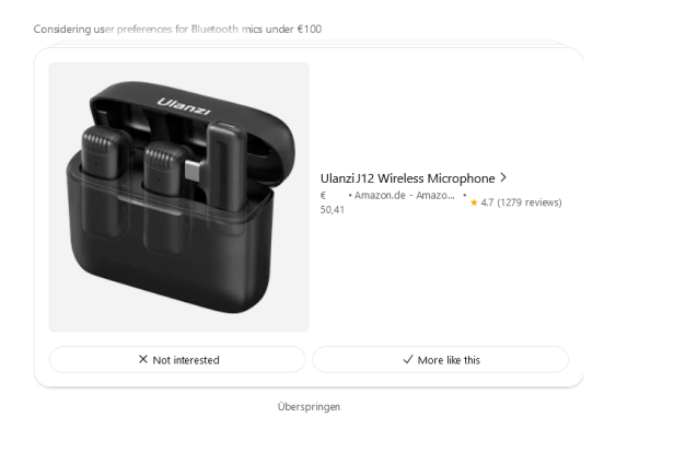 Hier kann man verschiedene Mikrofone bewerten 