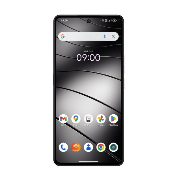 Das Gigaset GS6 Smartphone mit nahezu randlosem Display und modernen App-Symbolen wird als Gewinn verlost.