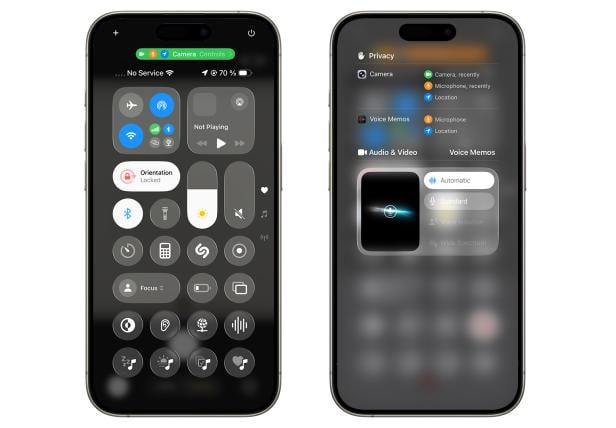 Warnleuchten auf einem iPhone