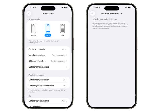 Das iPhone leitet künftig Notifications an Geräte anderer Hersteller weiter.