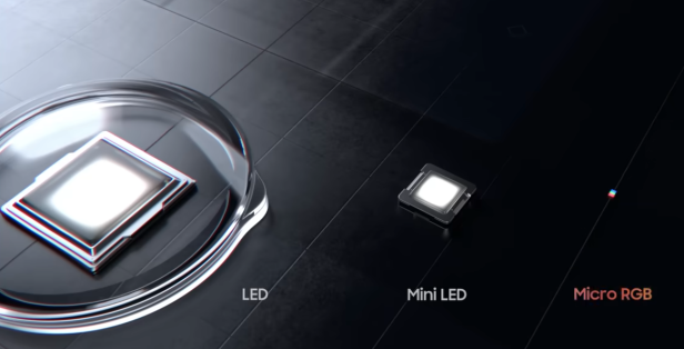 So klein sind die Micro-RGB-Leuchtquellen.
