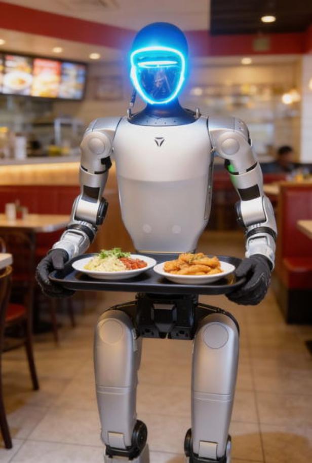 Starbot-Roboter beim Kellnern
