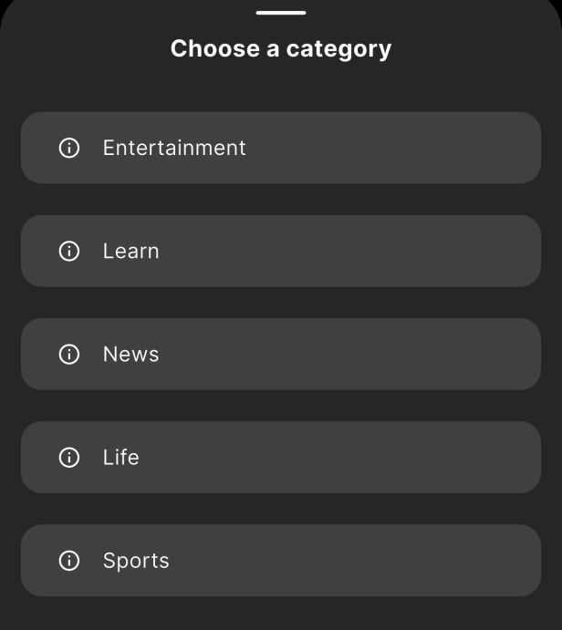 Kateogrie-Auswahl in Monnett mit Entertainment, Learn, News und mehr