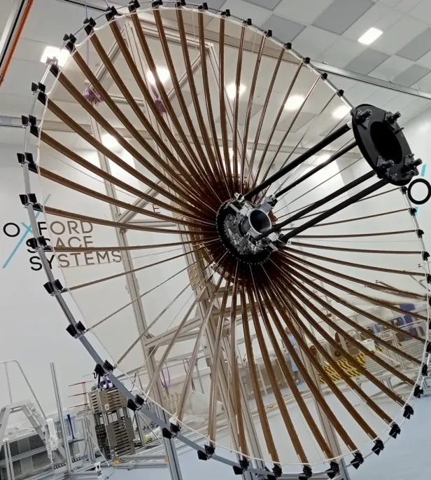 Die Antenne im aufgeklapptem Zustand 