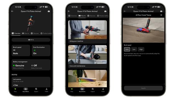 Die App zum Dyson V16