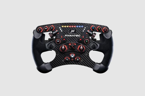 Lenkrad-Controller Fanatec ClubSport Formula V2.5 X mit zahlreichen Tasten und Schaltern.