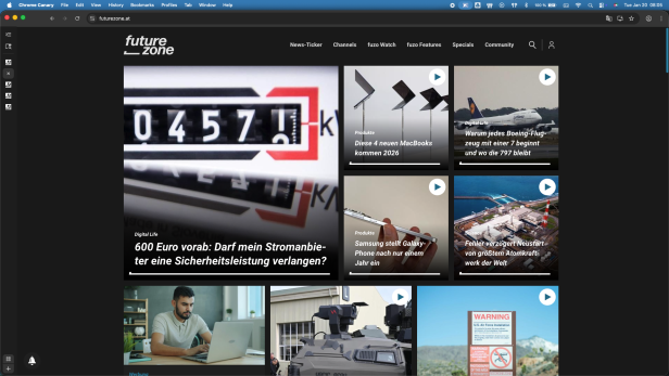 Vertikale Tabs im Chrome-Browser von Google