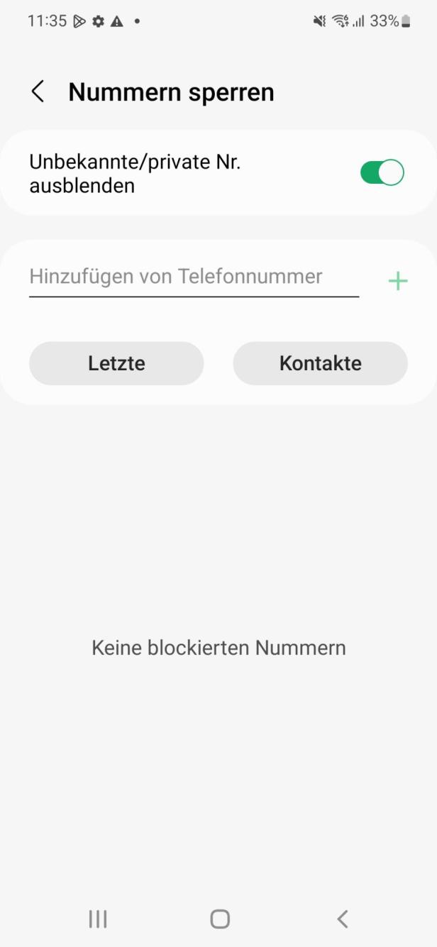 Nummern blockieren bei Pixel Smartphones 