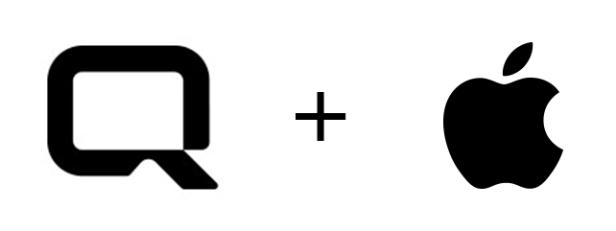 Q.ai- und Apple-Logo