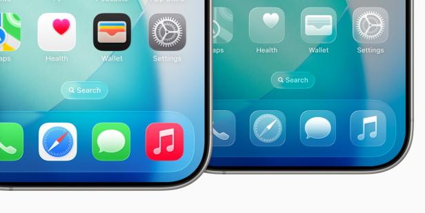 Die Such-Funktion von Apples iOS findet man an der gleichen Stelle wie bei Samsung. Auch die Optik ist sehr ähnlich