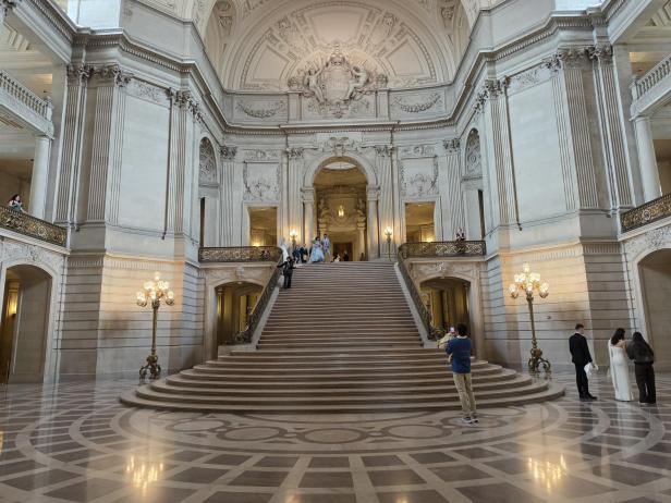 Treppe im Rathaus San Francisco