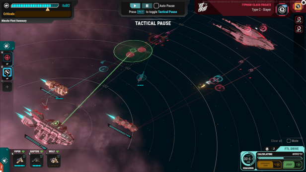 Die zivilen Schiffe vor dem Gunstar müssen mit der Fighter-Flotte beschützt werden
