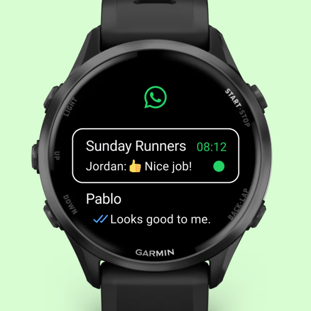 WhatsApp auf Garmin-Uhr