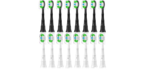 Auf Amazon gibt es ein 16er-Set Bürsten für Sonicare und Dontodent um ungefähr 20 Euro. 