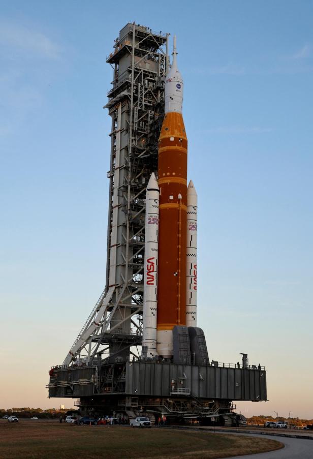 Das Space-Launch-System hat immer wieder Probleme mit den Treibstofftanks