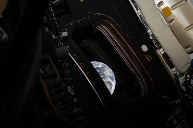 Erde aus der Sicht der Orion-Raumkapsel