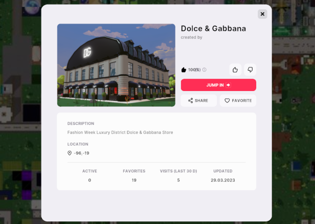 Dolce & Gabbana hatte nur 5 Besucher in 30 Tagen. (Stand März 2026)