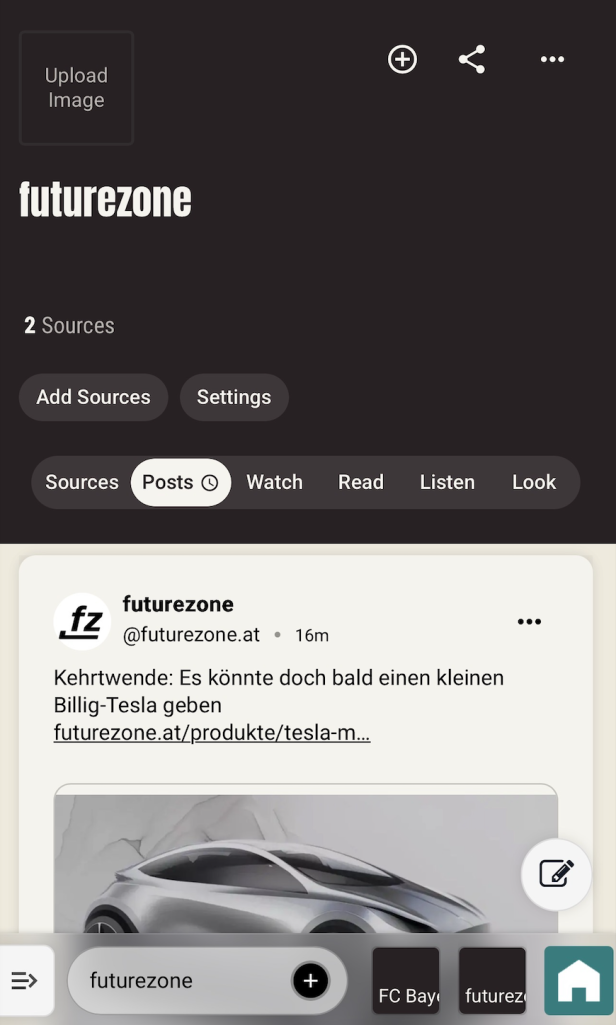Eine Suf-Community zum Thema "futurezone" mit einem Artikel aus dem RSS-Feed