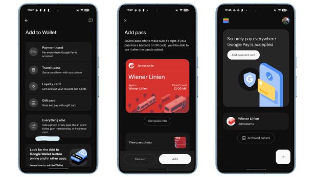 So fügt man ein Dokument seiner Google Wallet hinzu