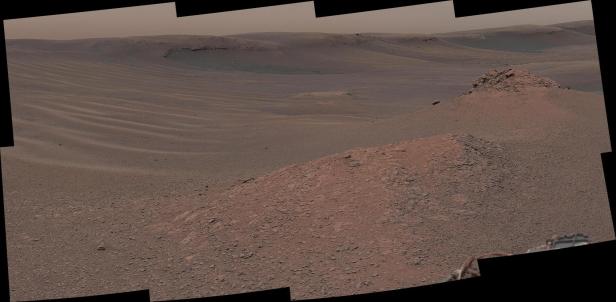 Die Region auf dem Mount Sharp lag vor Millionen Jahren unter Wasser