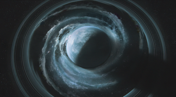 Künstlerische Darstellung des fiktiven 9. Planeten im Sonnensystem: Persephone